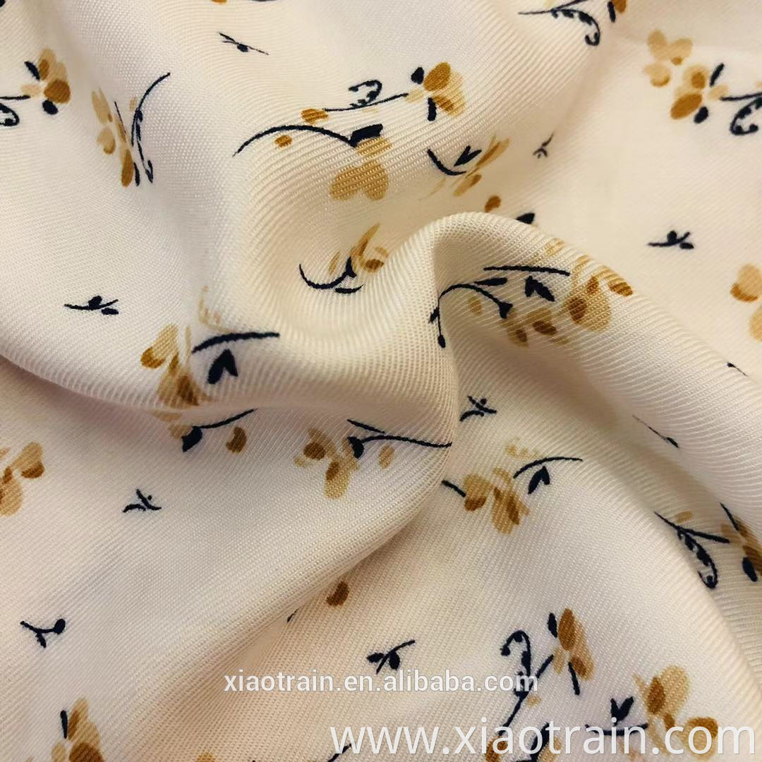 Small Flower Rayon printed Fabric